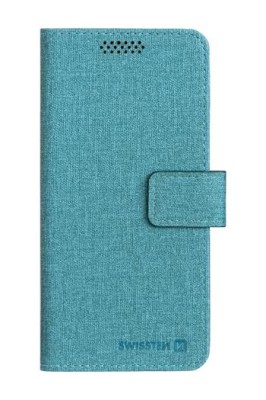 Flipové pouzdro SWISSTEN LIBRO UNI BOOK II XXL, tyrkysová (170 x 83 mm)