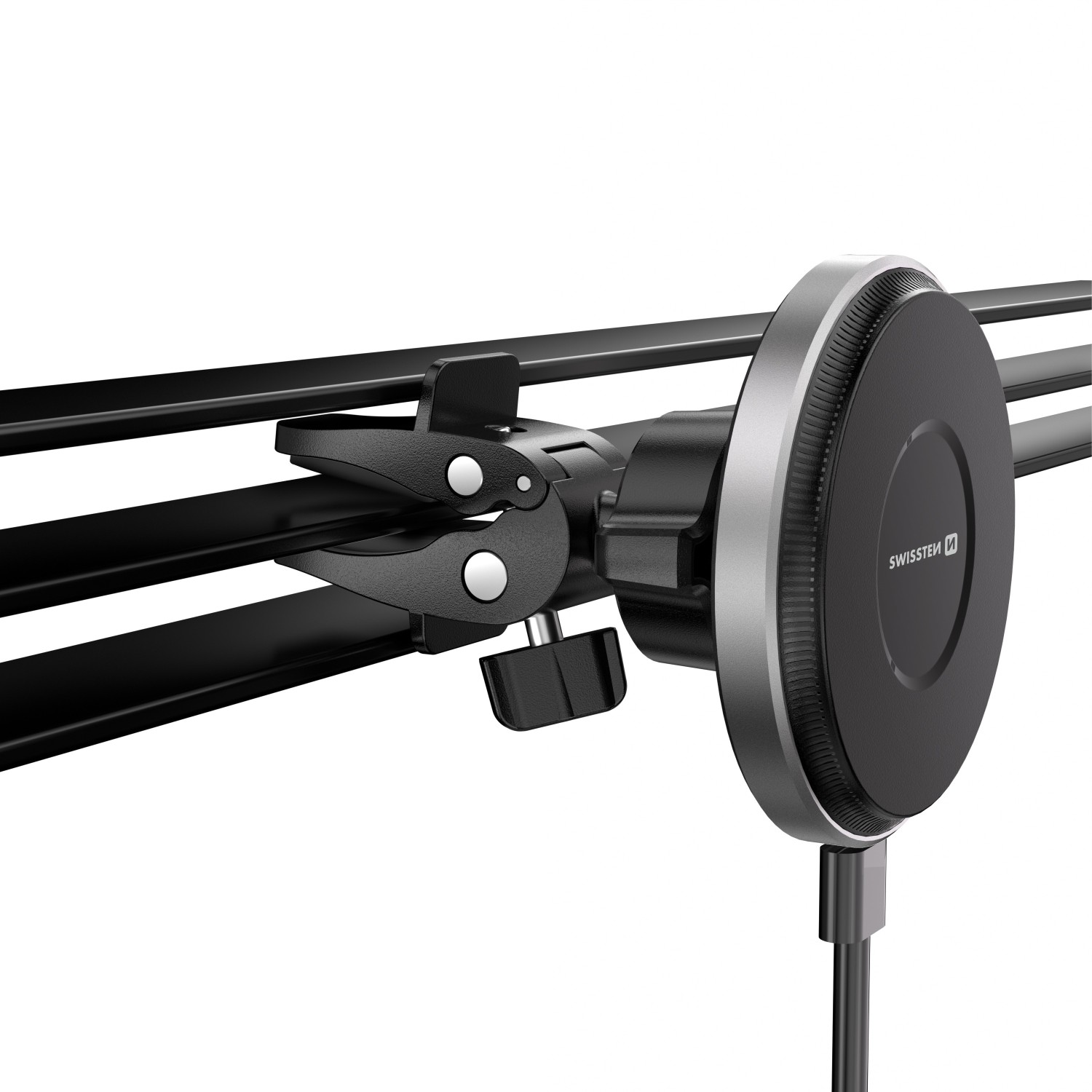 Magnetický držák do ventilace Swissten AirHold s bezdrátovým nabíjením (kompatibilní s MagSafe)