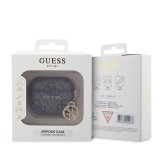 Guess 4G PU Charm Pouzdro pro AirPods 3 Brown