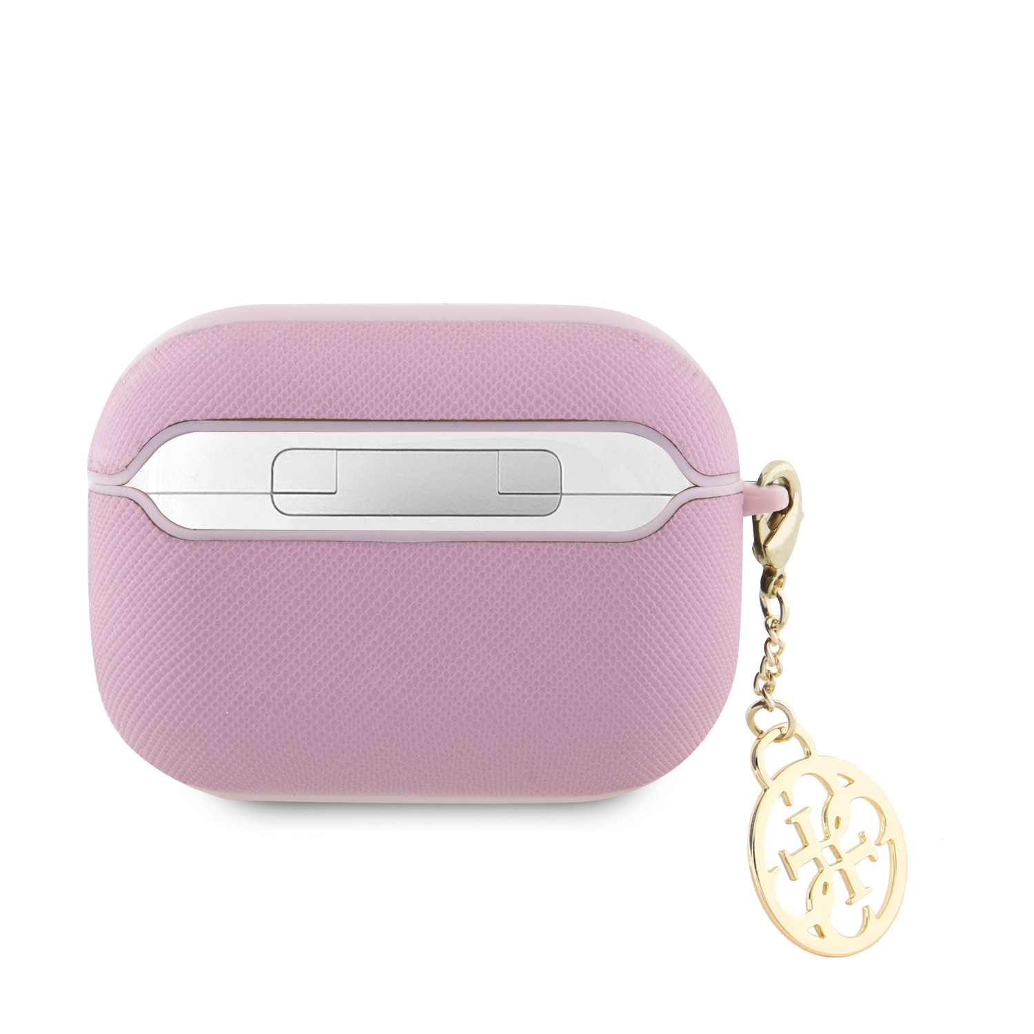 Guess Saffiano 4G Charm Pouzdro pro AirPods Pro 2 Pink