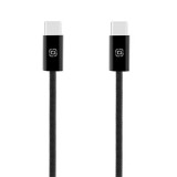 OBAL:ME Super Fast USB-C/USB-C pletený kabel 60W 1m, černá
