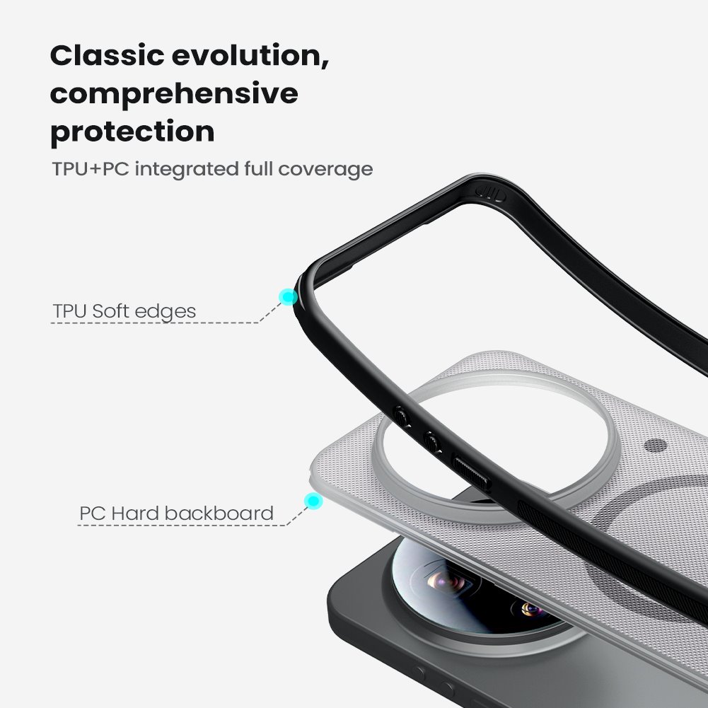 Zadní kryt Nillkin Super Frosted PRO Magnetic pro Xiaomi 17 Ultra, transparentní černá (obrázek 4)