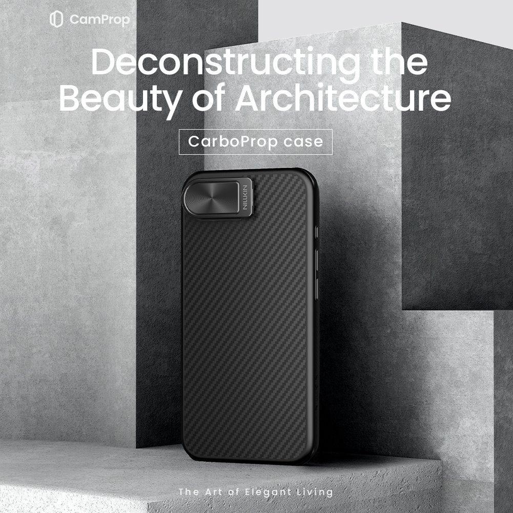 Nillkin CarboProp Aramid Magnetic Zadní Kryt pro Apple iPhone 17e/16e Black