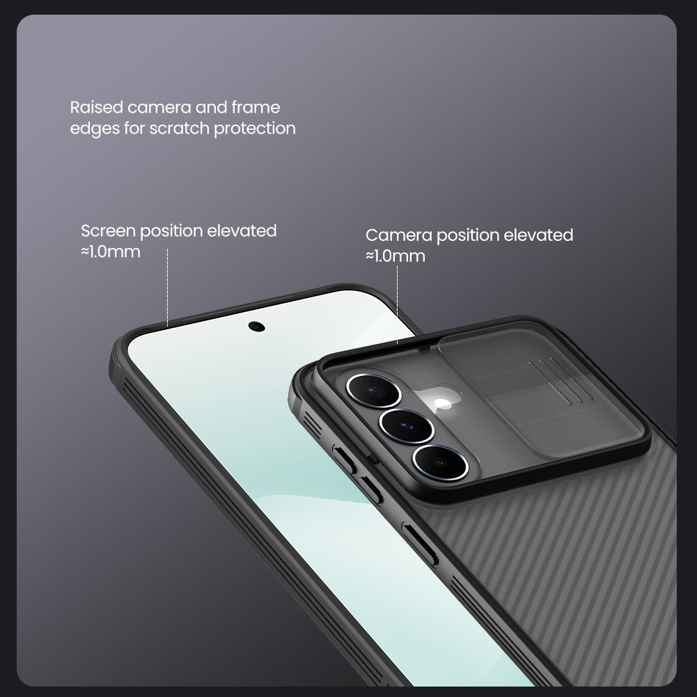 Nillkin CamShield PRO Zadní Kryt pro Samsung Galaxy A37 Transparent Black