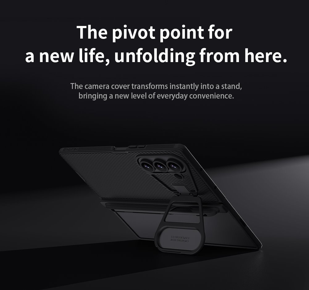 Nillkin CamShield Prop Pen Slot Zadní Kryt pro Samsung Galaxy Z Fold 7 Black