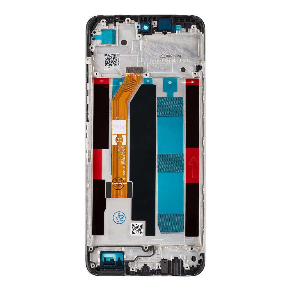 LCD display + dotyková deska + přední kryt pro Realme C71, black