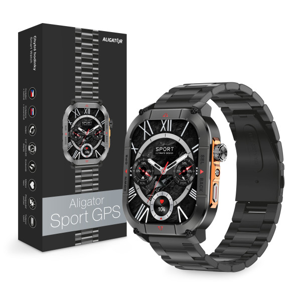 Aligator Watch Sport GPS černá