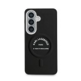 Karl Lagerfeld PU RSG Logo Magnetic Zadní Kryt pro Samsung Galaxy S26 Black