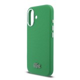 Lacoste PVC Iconic Petit Pique Metal Logo MagSafe Zadní Kryt pro iPhone 16 Estragon Green