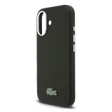 Lacoste PVC Iconic Petit Pique Metal Logo MagSafe Zadní Kryt pro iPhone 16 Black