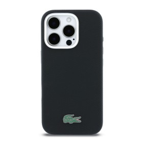 Zadní kryt Lacoste PVC Iconic Petit Pique Metal Logo MagSafe pro Apple iPhone 16 Pro, black