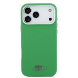 Lacoste PVC Iconic Petit Pique Metal Logo MagSafe Zadní Kryt pro iPhone 17 Pro Max Green
