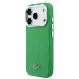 Lacoste PVC Iconic Petit Pique Metal Logo MagSafe Zadní Kryt pro iPhone 17 Pro Green