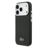 Lacoste PVC Iconic Petit Pique Metal Logo MagSafe Zadní Kryt pro iPhone 17 Pro Max Black