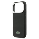 Lacoste PVC Iconic Petit Pique Metal Logo MagSafe Zadní Kryt pro iPhone 17 Pro Max Black