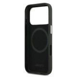 Lacoste PVC Iconic Petit Pique Metal Logo MagSafe Zadní Kryt pro iPhone 17 Pro Black