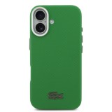 Lacoste PVC Iconic Petit Pique Metal Logo MagSafe Zadní Kryt pro iPhone 17 Green