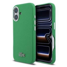 Zadní kryt Lacoste PVC Iconic Petit Pique Metal Logo MagSafe pro Apple iPhone 17, green 