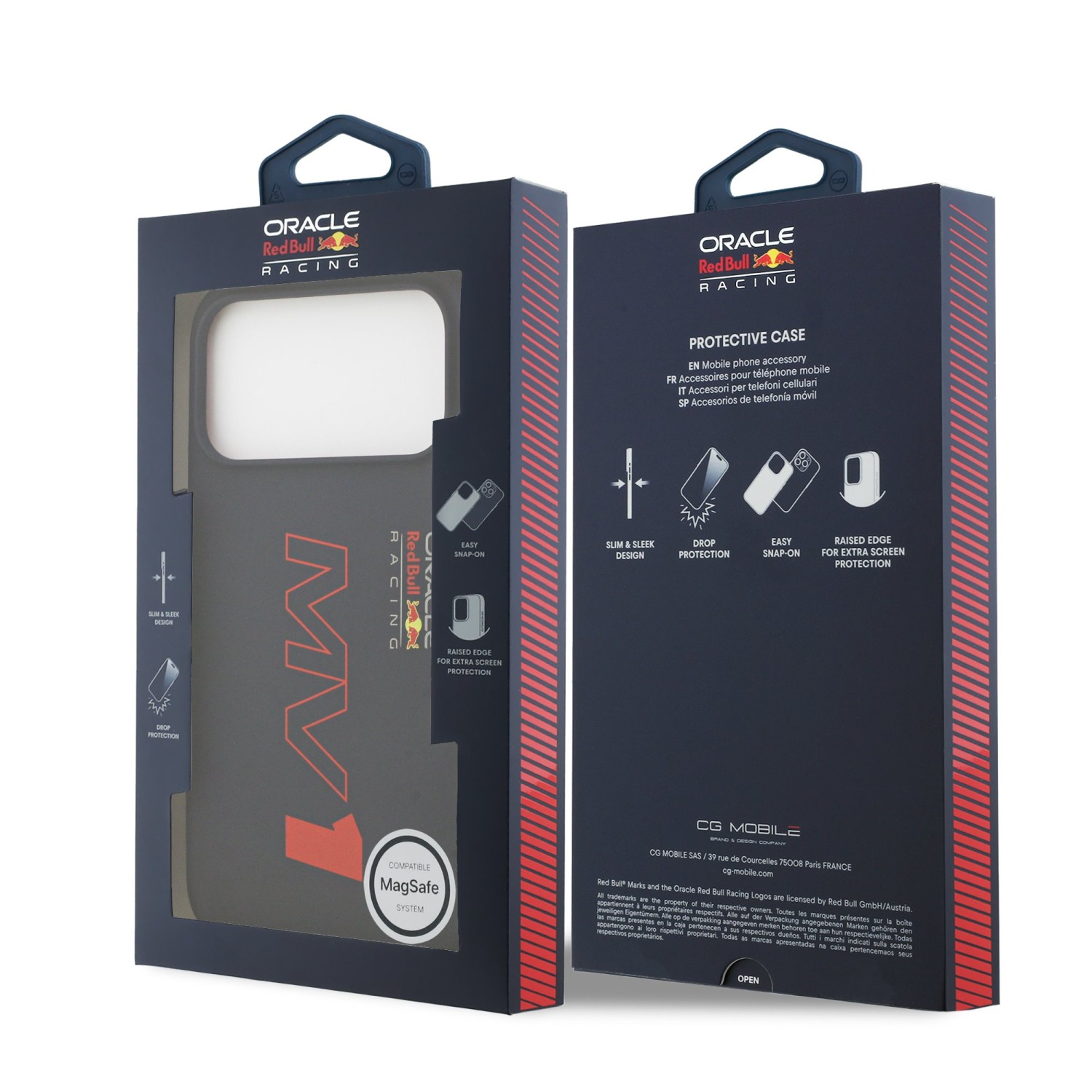 Red Bull Silicone MV1 MagSafe Zadní Kryt pro iPhone 17 Pro Max Navy