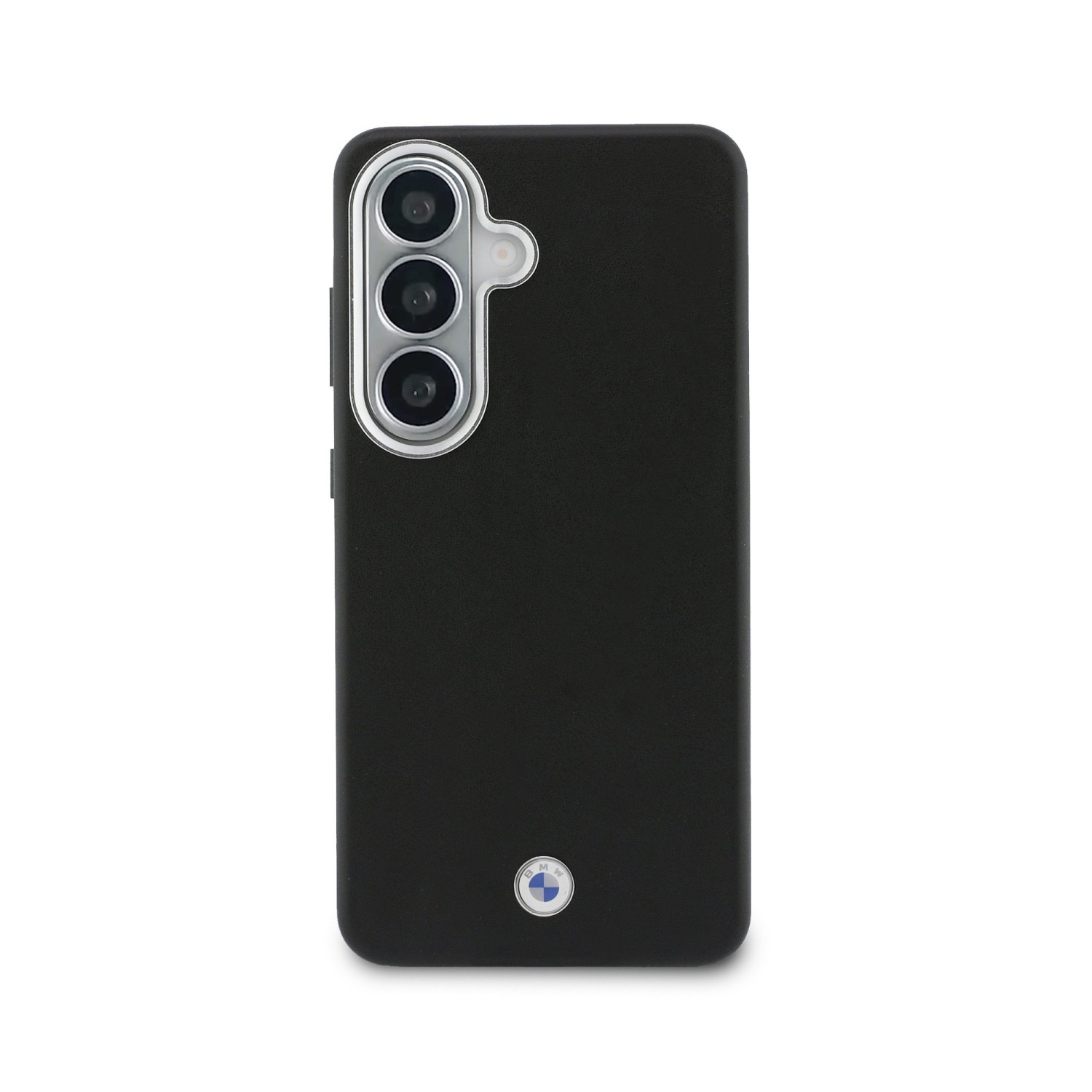 BMW Signature PU Leather Metal Logo Magnetic Zadní kryt pro Samsung Galaxy S26 Black