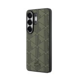 Lacoste PVC Blend Monogram Magnetic Zadní Kryt pro Samsung Galaxy S26 Ultra Khaki