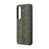 Lacoste PVC Blend Monogram Magnetic Zadní Kryt pro Samsung Galaxy S26 Khaki