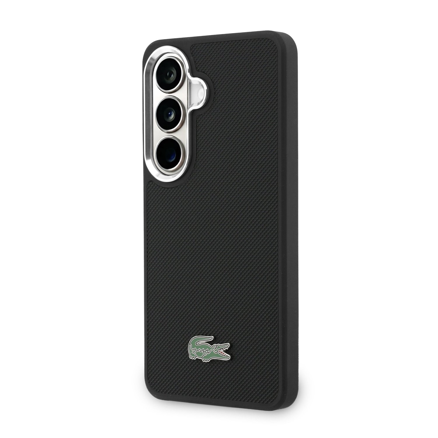 Lacoste Petit Pique Metal Logo Magnetic Zadní Kryt pro Samsung Galaxy S26+ Black