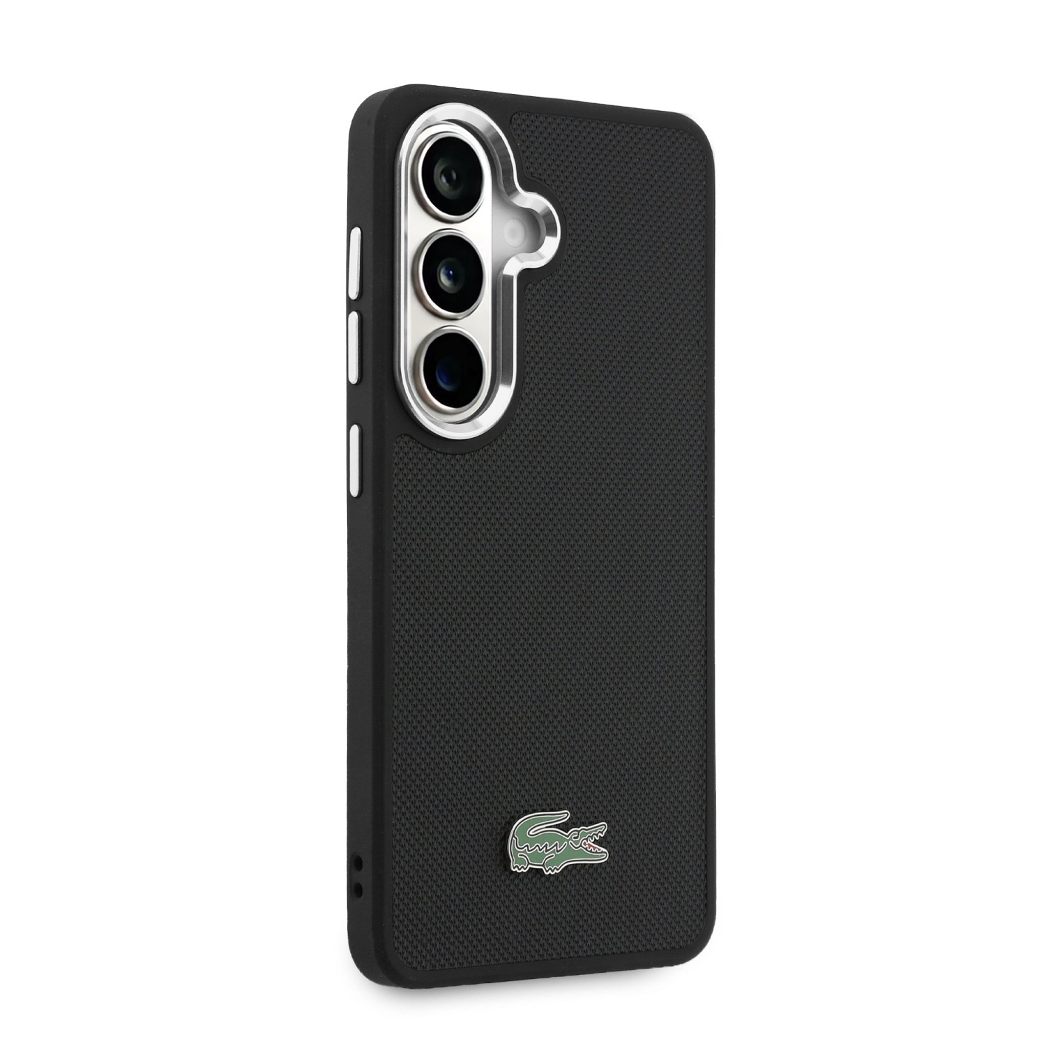 Lacoste Petit Pique Metal Logo Magnetic Zadní Kryt pro Samsung Galaxy S26+ Black