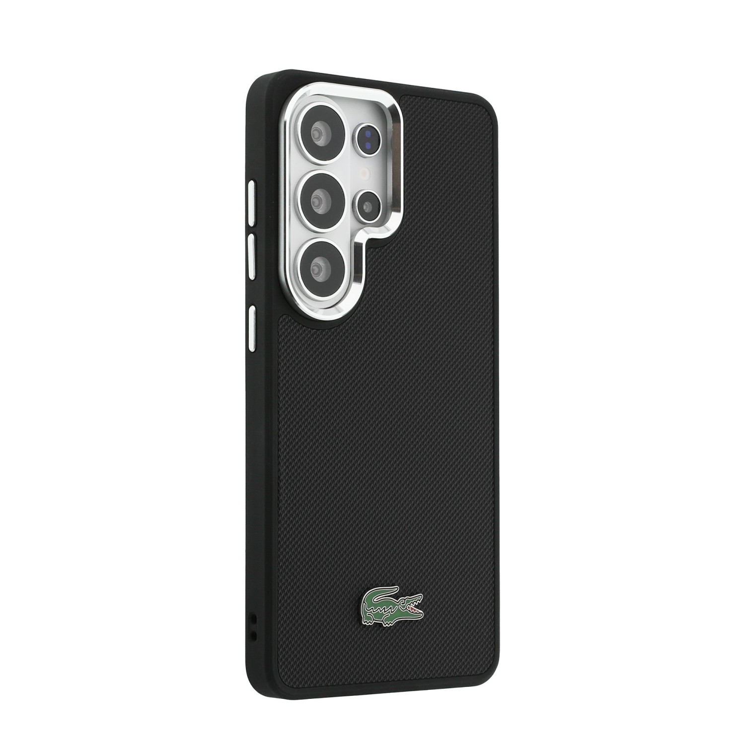 Lacoste Petit Pique Metal Logo Magnetic Zadní Kryt pro Samsung Galaxy S26 Ultra Black