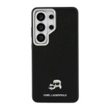 Karl Lagerfeld Grained PU Leather K&CH Heads Magnetic Zadní Kryt pro Samsung Galaxy S26 Ultra Black