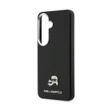 Karl Lagerfeld Grained PU Leather K&CH Heads Magnetic Zadní Kryt pro Samsung Galaxy S26+ Black