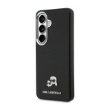 Karl Lagerfeld Grained PU Leather K&CH Heads Magnetic Zadní Kryt pro Samsung Galaxy S26 Black