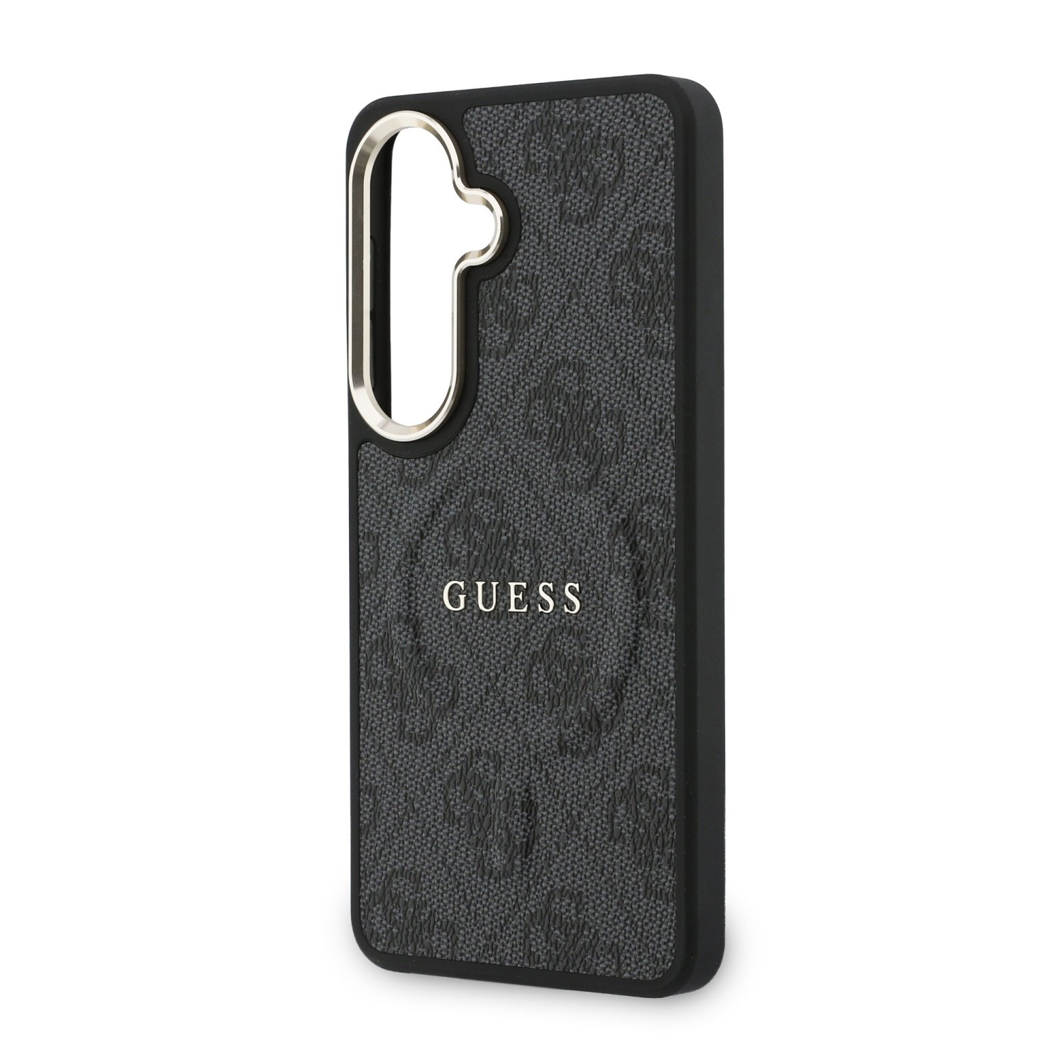 Guess PU Leather 4G Gold Frame Magnetic Zadní Kryt pro Samsung Galaxy S26+ Black
