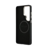Guess PU Perforated 4G Logo Magnetic Zadní Kryt pro Samsung Galaxy S26 Ultra Black
