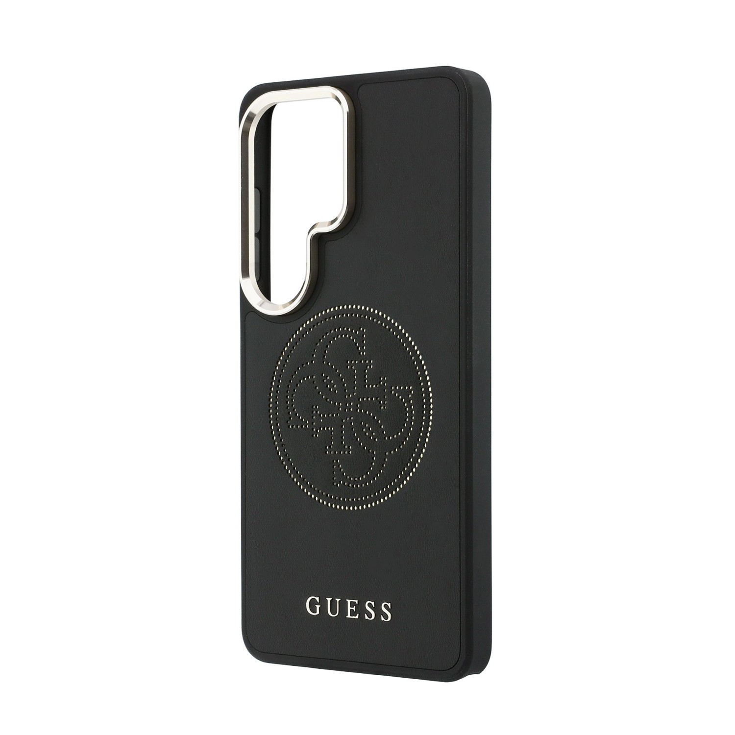 Guess PU Perforated 4G Logo Magnetic Zadní Kryt pro Samsung Galaxy S26 Ultra Black