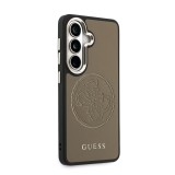 Guess PU Perforated 4G Logo Magnetic Zadní Kryt pro Samsung Galaxy S26 Brown