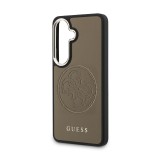 Guess PU Perforated 4G Logo Magnetic Zadní Kryt pro Samsung Galaxy S26 Brown