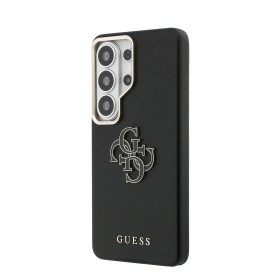 Zadní kryt Guess PU 4G Resin Metal Logo pro Samsung Galaxy S26 Ultra, černá