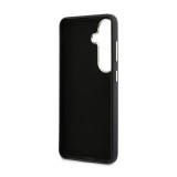 Guess PU 4G Resin Metal Logo Zadní Kryt pro Samsung Galaxy S26+ Black