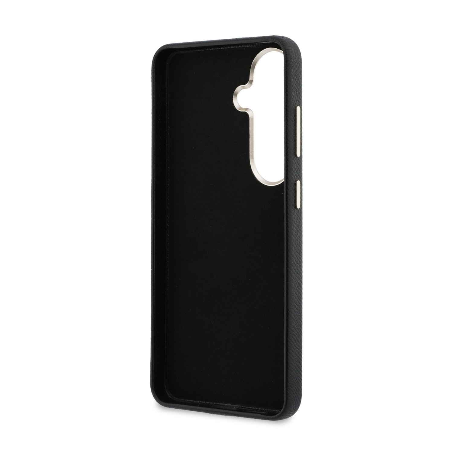 Guess PU 4G Resin Metal Logo Zadní Kryt pro Samsung Galaxy S26 Black