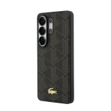 Lacoste PVC Blend Monogram Gold Logo Magnetic Zadní Kryt pro Samsung Galaxy S26 Ultra Brown