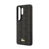 Lacoste PVC Blend Monogram Gold Logo Magnetic Zadní Kryt pro Samsung Galaxy S26 Ultra Brown
