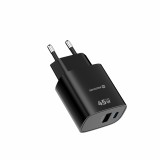 Swissten Síťový Adaptér Edge GaN 1x USB-C PD 45W + 1x USB-A 18W QC černá