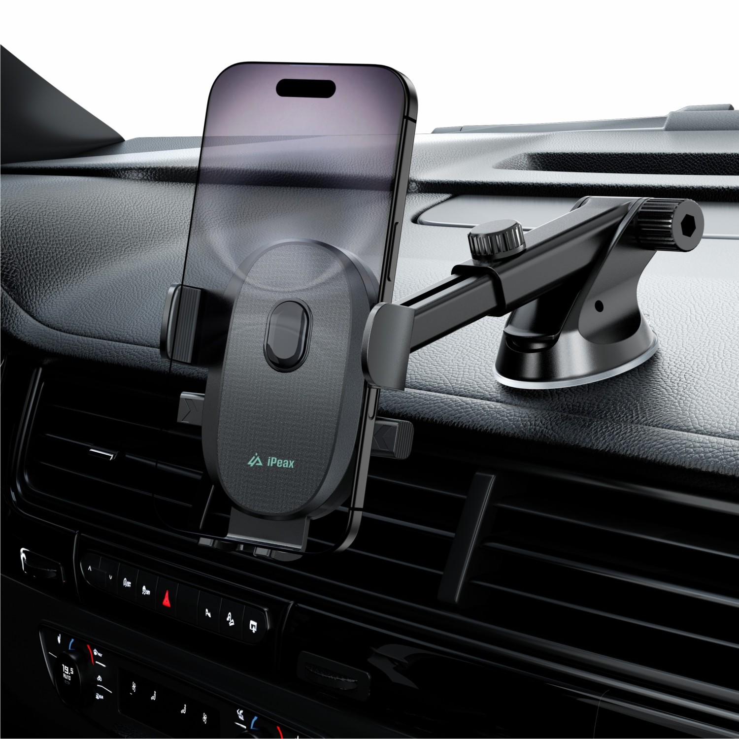 iPEAX držák do auta na palubní desku CLIP-1, černá