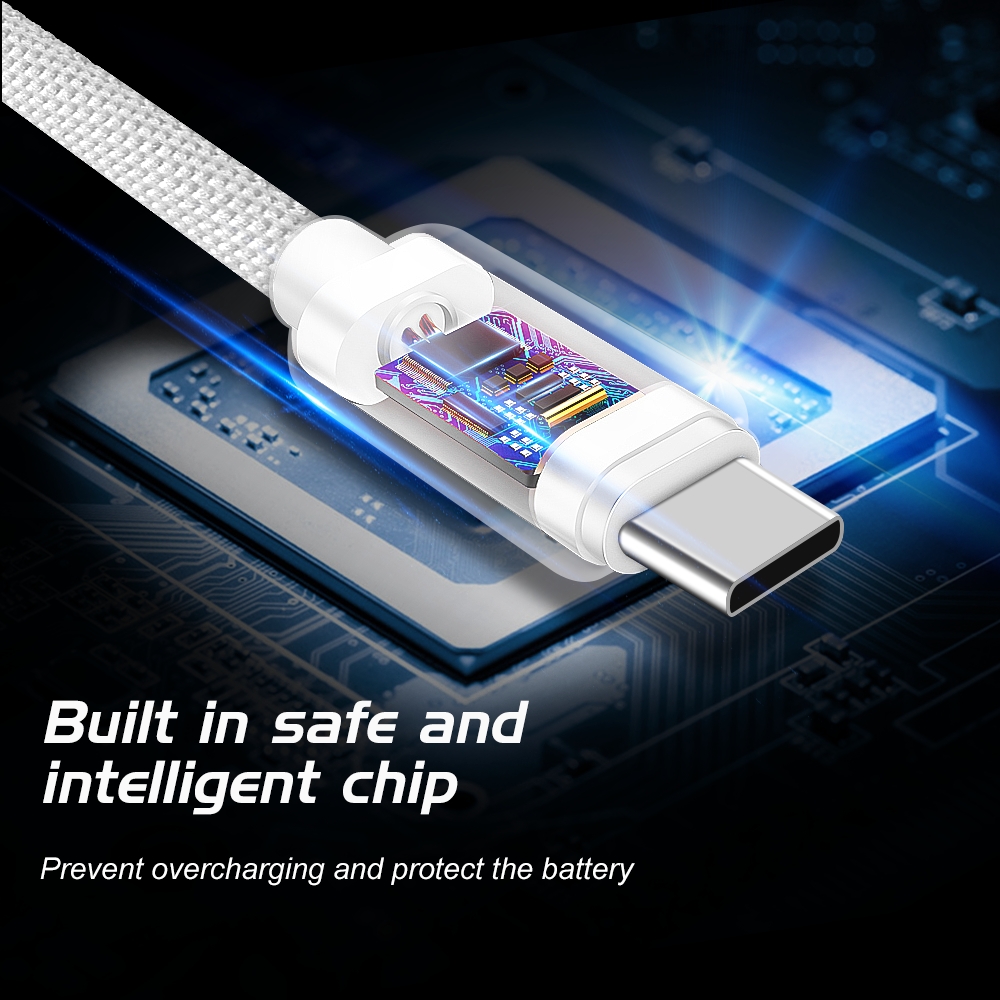 Datový Kabel Swissten Textile USB-C / USB-C 3.0 M stříbrná