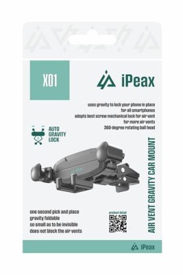 iPEAX držák do auta X01, černá