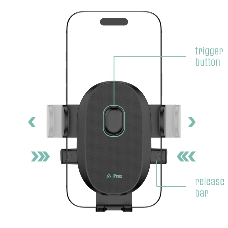 iPEAX držák do auta CLIP-2, černá