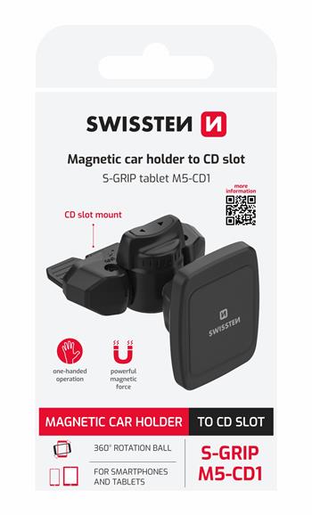 Magnetický držák do auta na tablet SWISSTEN S-GRIP M5-CD1