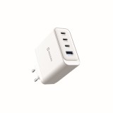 Swissten Adaptér GaN 2x USB-C + 1x USB-C PD 20W + 1x USB-A QC 30W bílá