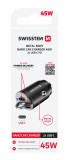 Swissten CL Adaptér Power Delivery 2x USB-C 45W Nano černá